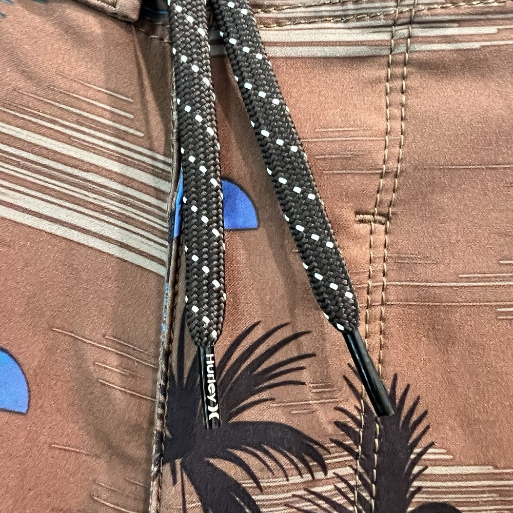 Hurley Phantom Board Shorts Mens 30 Swim Sunset Pattern New Brown Beach Trunks - Picture 4 of 12
